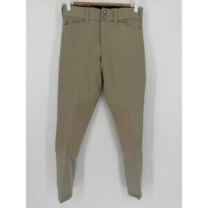 Irideon Hampshire Knee Patch Breeches Women’s 26 Tan Riding Pants Made USA NWT